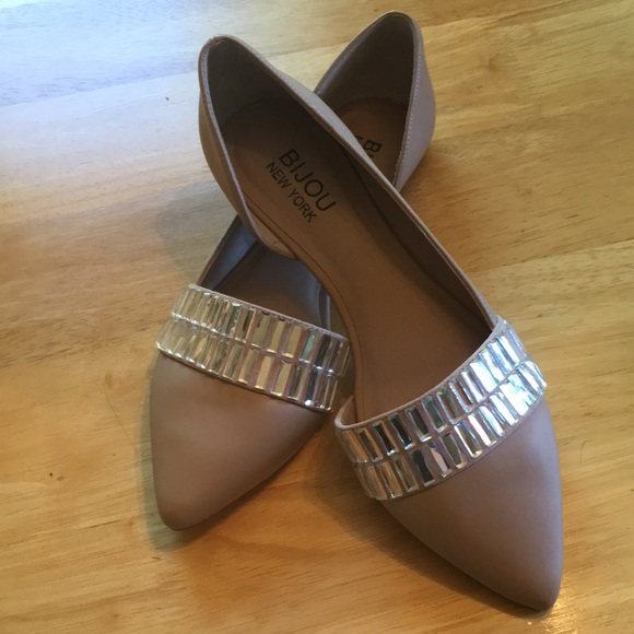 Bijou New York Shoes - Bijou New York Diamond Flats EUC